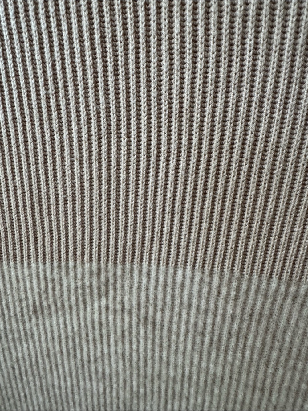 Lululemon Cream Ribbed Crewneck cashmere mix dress size 8 - Picture 4 of 12